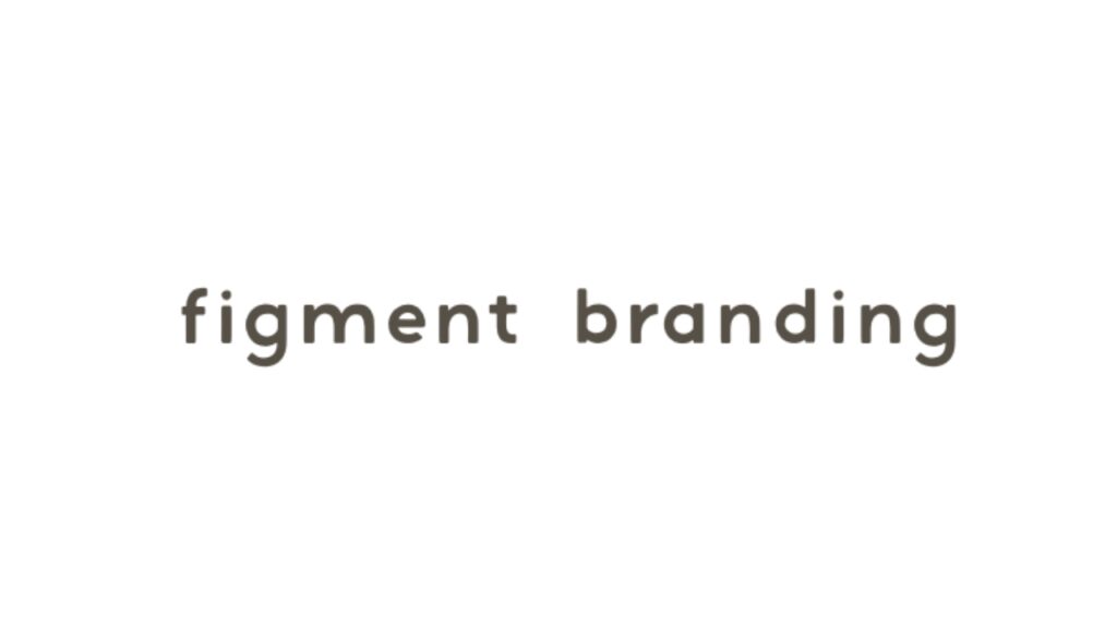 Figment Branding logo in soft gray rounded text, portraying a boutique design studio that offers minimalist and thoughtful branding solutions.