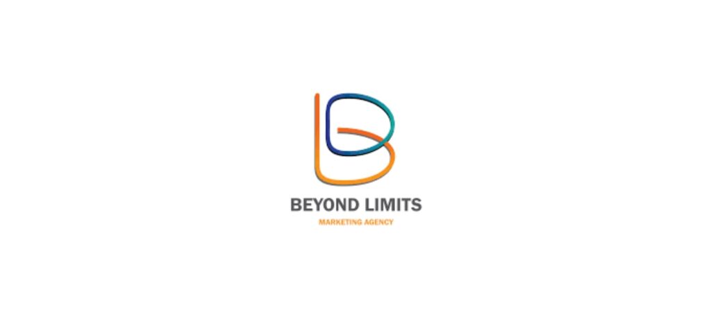 Beyond Limits Marketing logo featuring a stylized “B” in blue and orange gradients, symbolizing creativity and limitless digital growth solutions.