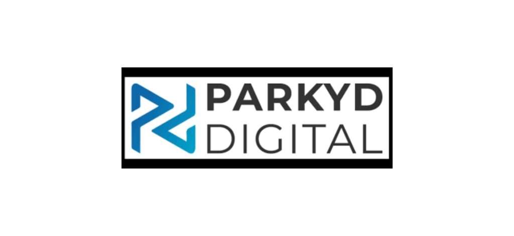 "Parkyd Digital company logo featuring a modern blue 'P' and 'D' monogram design, representing a professional digital marketing agency in Hamilton, Canada."