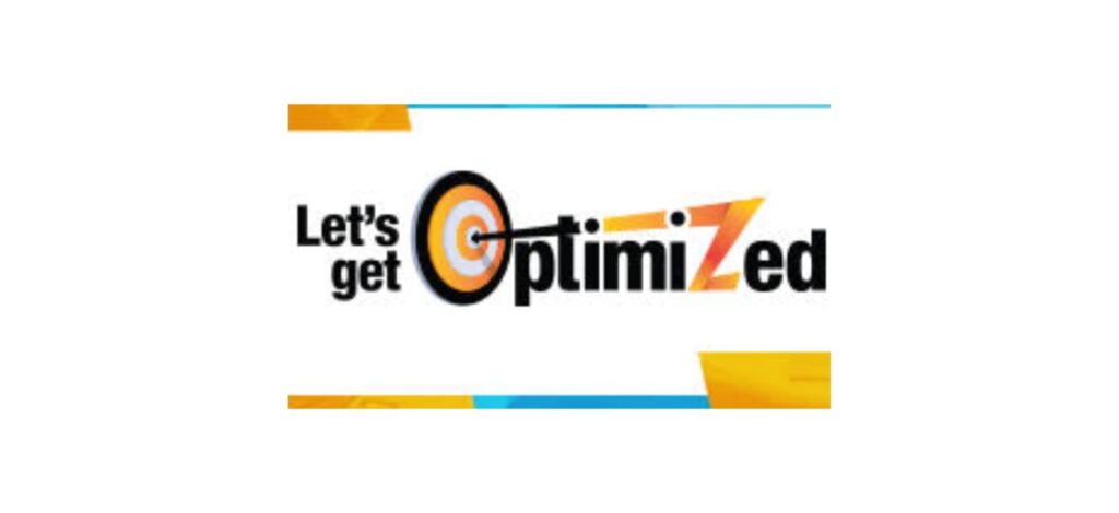 Let’s Get Optimized logo featuring a target and arrow symbol integrated into the word "Optimized," reflecting the agency’s focus on precise digital marketing and SEO results.
