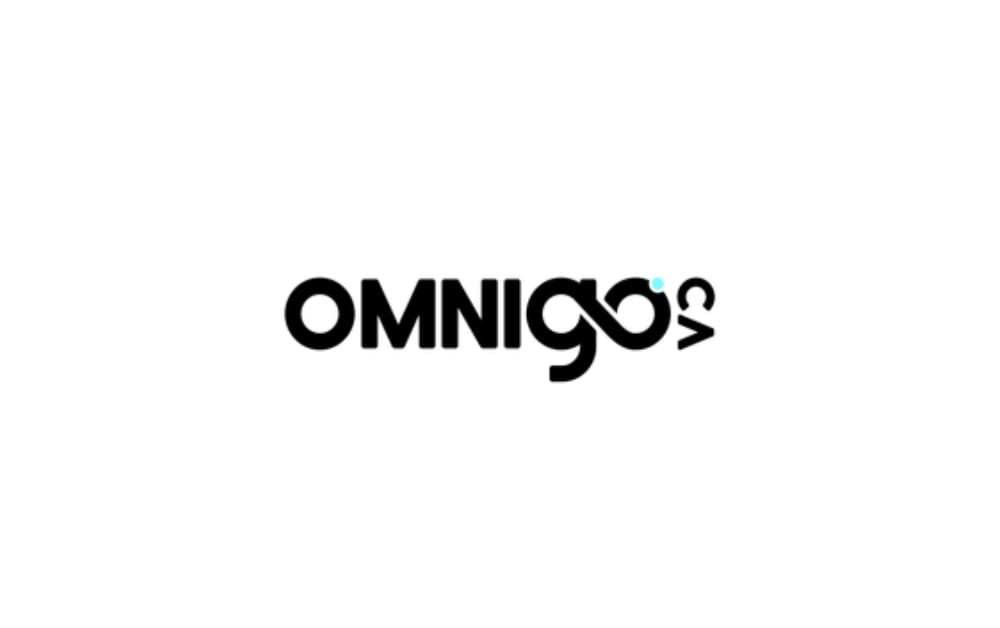 "Omnigo.ca logo in modern black typography with a stylized infinity symbol forming part of the text and a small blue dot detail."