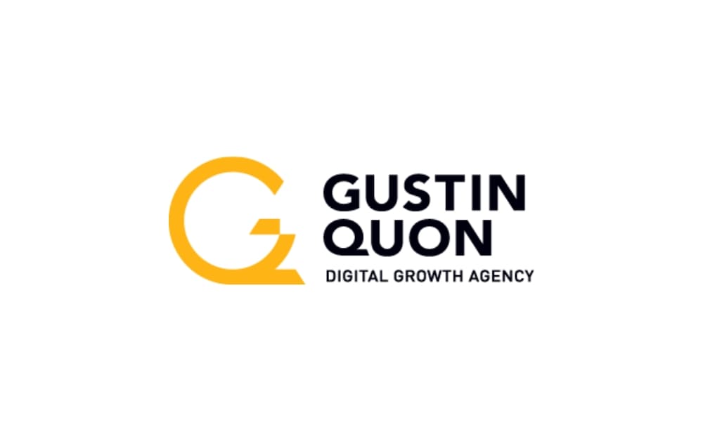 Gustin Quon logo featuring a bold yellow “GQ” monogram paired with black text reading “Gustin Quon Digital Growth Agency” — representing a leading Winnipeg-based SEO and digital marketing agency known for growth strategies and lead generation services.