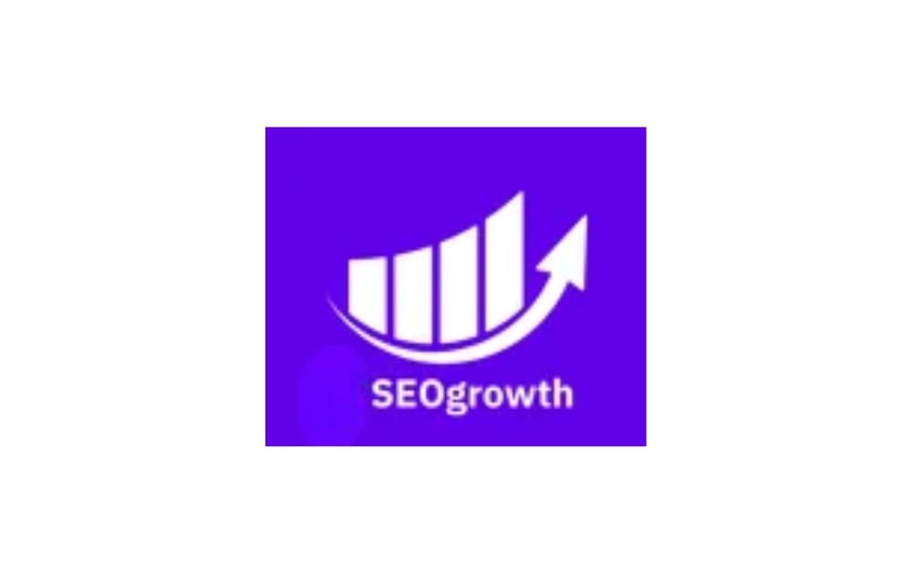 SEO Growth logo featuring a rising bar chart with an upward arrow on a bold purple background, accompanied by the text “SEOgrowth” — representing a Winnipeg-based SEO agency focused on driving organic traffic and search engine visibility for small businesses.