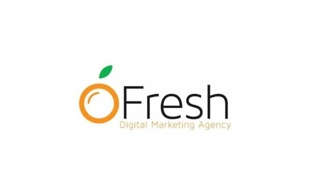 Fresh Digital Marketing Agency logo featuring a stylized orange fruit icon with a green leaf, paired with sleek black text “Fresh” and a golden tagline “Digital Marketing Agency” — representing a Winnipeg-based SEO and digital marketing firm known for creative online strategies and local business growth.