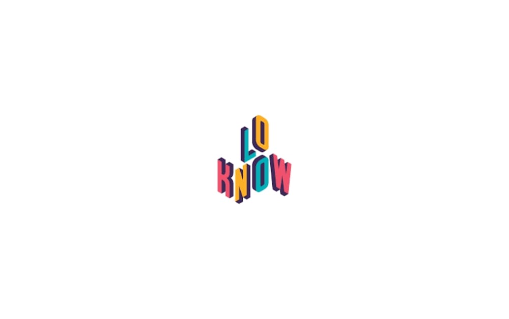 LoKnow logo — vibrant, colorful block letters spelling “Lo Know” in 3D style, representing a Canadian digital ad agency focused on data-driven campaigns.