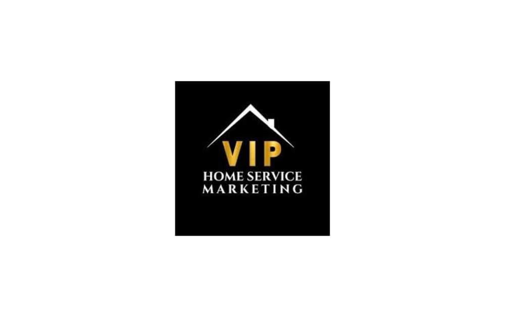 VIP Home Service Marketing logo with a black background, white rooftop graphic, and bold gold text "VIP" above white text "Home Service Marketing" — representing a Winnipeg-based PPC agency for home service businesses.