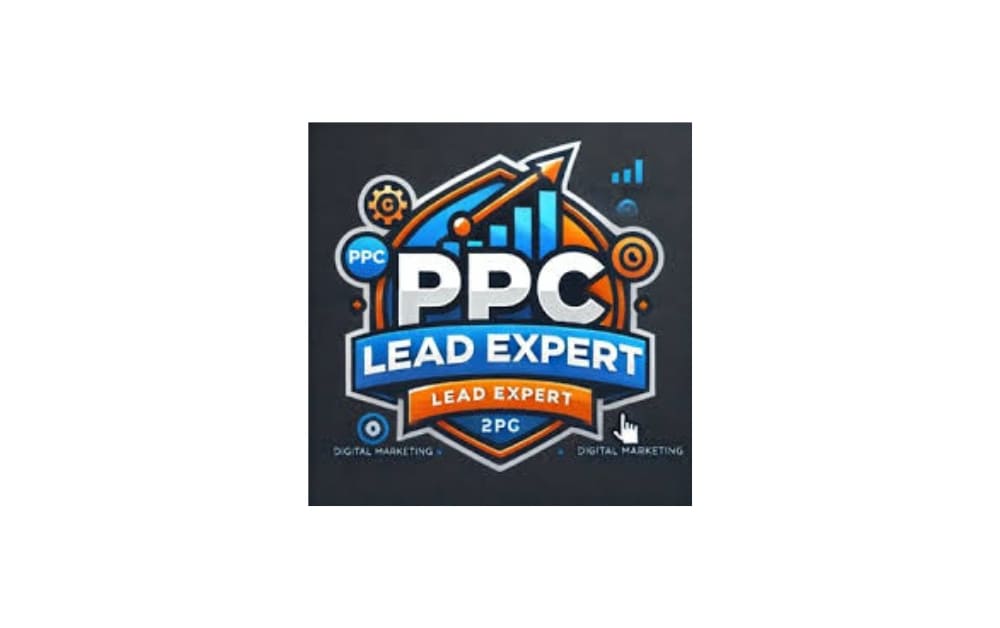 PPC Lead Expert logo with vibrant orange and blue badge-style design featuring charts, gears, and bold text “PPC Lead Expert” — representing a Winnipeg PPC agency offering multi-platform advertising and lead generation services.