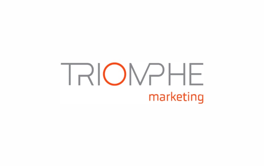 "Logo of Triomphe Marketing, a Québec City marketing agency offering branding, strategy, and performance-driven marketing services."
