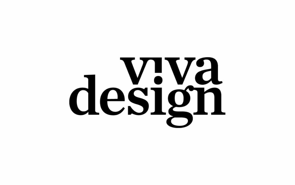 Logo of Viva Design, a creative branding and design agency, showcasing bold black typography for modern brand identity.