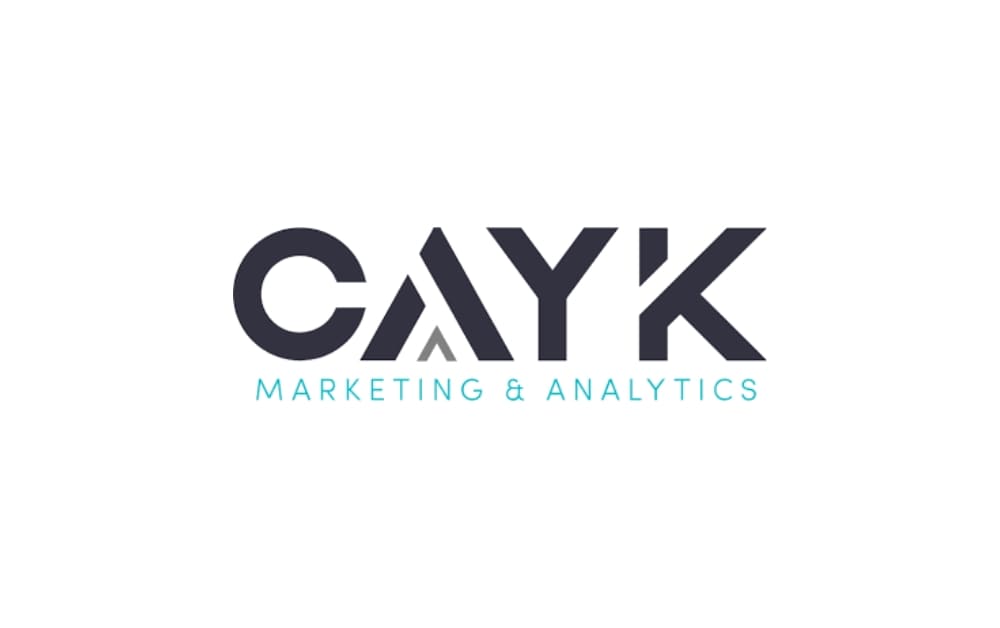 CAYK Marketing & Analytics logo with bold letters and a stylized ‘A’, showcasing a professional digital marketing agency specializing in data-driven campaigns across Canada.