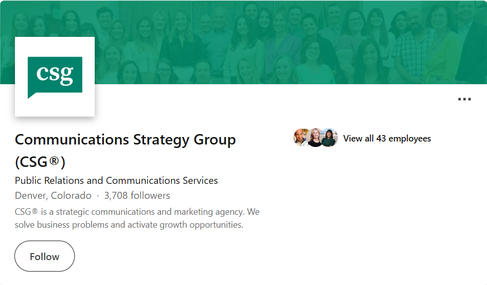 Communications Strategy Group (CSG®)